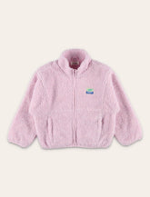 Giacca Hoktown in pile rosa da bambina di American Vintage - | Spazio Pritelli