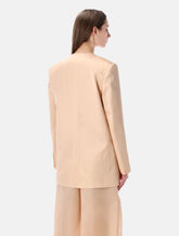 Alberta Ferretti double-breasted silk organza jacket - | Spazio Pritelli