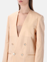 Alberta Ferretti double-breasted silk organza jacket - | Spazio Pritelli