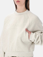 Essentials Fear of God beige 90’s raglan crewneck - | Spazio Pritelli