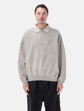 Fear of God Essentials grey embroidered polo - | Spazio Pritelli