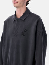 Fear of God Essentials black embroidered polo - | Spazio Pritelli