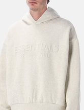 Fear of God Essentials embossed hoodie oatmeal heater - | Spazio Pritelli