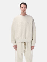 Fear of God Essentials Embossed crewneck oatmeal heather - | Spazio Pritelli