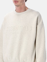 Fear of God Essentials Embossed crewneck oatmeal heather - | Spazio Pritelli
