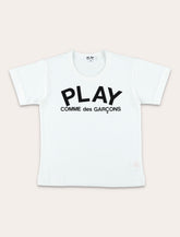 Comme des Garçons Play cotton logo t-shirt for kids - | Spazio Pritelli