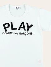 Comme des Garçons Play cotton logo t-shirt for kids - | Spazio Pritelli