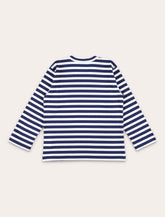 Comme des Garçons Play striped cotton t-shirt for kids - | Spazio Pritelli