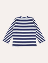 Comme des Garçons Play striped cotton t-shirt for kids - | Spazio Pritelli