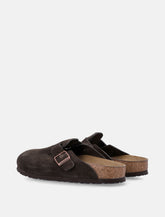 Birkenstock Boston suede sandals - Mocha - | Spazio Pritelli