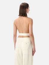 Top drappeggiato effetto sciarpa Alberta Ferretti - | Spazio Pritelli