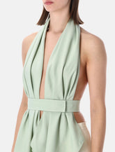 Top drappeggiato effetto sciarpa Alberta Ferretti - | Spazio Pritelli