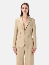 Ralph Lauren slim fit linen Parker blazer - | Spazio Pritelli