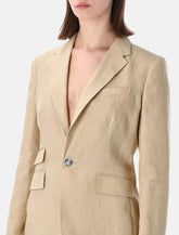 Ralph Lauren slim fit linen Parker blazer - | Spazio Pritelli