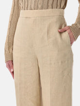 Ralph Lauren Dean linen wide-leg trousers - | Spazio Pritelli