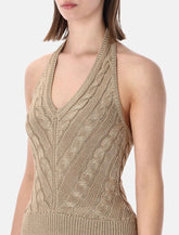 Ralph Lauren cable knit silk halter top - | Spazio Pritelli