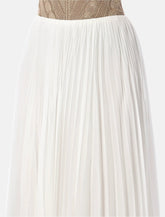 Ralph Lauren pleated jersey Niccola maxi skirt - | Spazio Pritelli