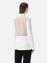 Ralph Lauren double-breasted blazer with sheer back panel - | Spazio Pritelli