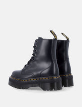Dr. Martens Jadon Smooth Leather Platform Boots in Black - | Spazio Pritelli