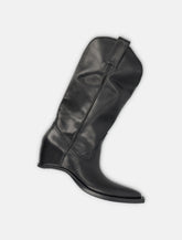 Maison Margiela heel-less Western leather boots - | Spazio Pritelli