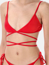 The Attico red laces bikini - | Spazio Pritelli