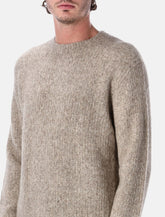 Sunflower yak and alpaca crewneck sweater - | Spazio Pritelli