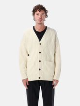 Lanvin oversized cable knit wool cardigan - | Spazio Pritelli