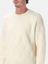 Lanvin cable knit wool crewneck sweater - | Spazio Pritelli