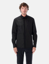 Lanvin cotton shirt with grosgrain detail - | Spazio Pritelli