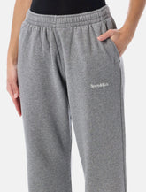 Pantaloni wide leg serif logo Sporty & Rich grigi - | Spazio Pritelli
