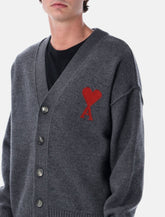Ami Paris bwool Ami De Coeur cardigan - | Spazio Pritelli
