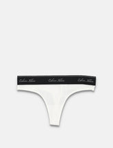 Calvin Klein scalloped edge thong - | Spazio Pritelli