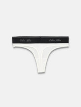 Calvin Klein scalloped edge thong - | Spazio Pritelli