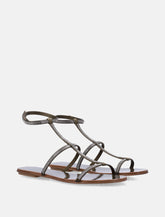 Sandali in satin Pedro García Enola con cristalli - | Spazio Pritelli