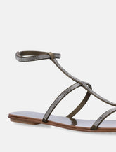 Sandali in satin Pedro García Enola con cristalli - | Spazio Pritelli