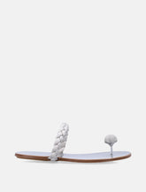 Pedro García Pipa Sandals White Braided Strap Everyday Wear Icon - | Spazio Pritelli