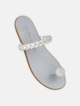 Pedro García Pipa Sandals White Braided Strap Everyday Wear Icon - | Spazio Pritelli