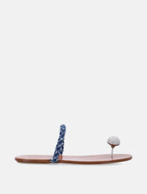 Sandali Pipa in denim con Pavé di Pedro García - | Spazio Pritelli