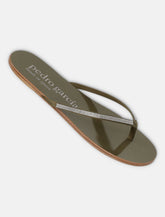 Sandali infradito Pedro García Prune in raso con cristalli - | Spazio Pritelli