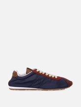 Miu Miu Plume technical fabric and suede woman's sneakers - | Spazio Pritelli