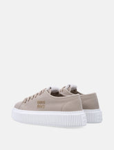 Miu Miu denim logo woman's sneakers - | Spazio Pritelli
