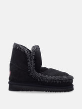 Mou Eskimo 18 sheepskin boots with crochet stitching - | Spazio Pritelli