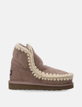 Mou Eskimo 18 sheepskin boots with crochet stitching - | Spazio Pritelli