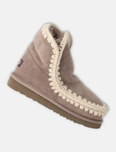 Mou Eskimo 18 sheepskin boots with crochet stitching - | Spazio Pritelli