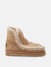 Mou Eskimo 18 sheepskin boots with crochet stitching - | Spazio Pritelli