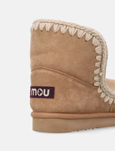 Mou Eskimo 18 sheepskin boots with crochet stitching - | Spazio Pritelli