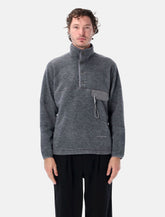 and wander wool-blend fleece pullover - | Spazio Pritelli