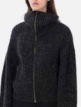 Cardigan Lemaire con zip in yak e alpaca - | Spazio Pritelli
