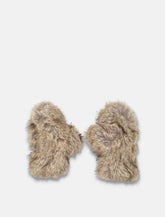 Stand Studio Jane faux fur mittens - | Spazio Pritelli