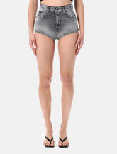 Diesel De-Lunar high-rise distressed denim shorts - | Spazio Pritelli